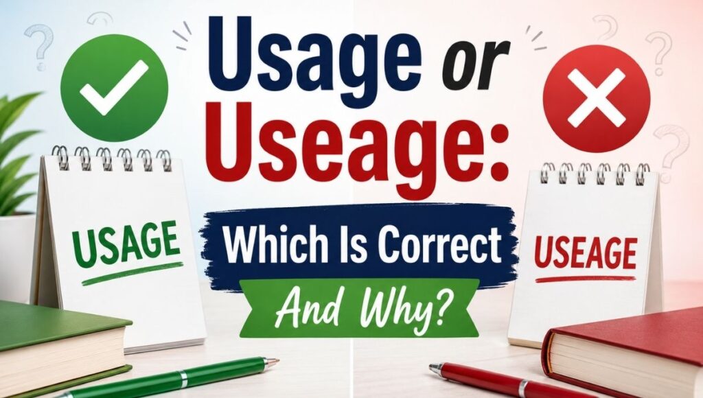 Usage or Useage: Which Is Correct And Why?